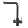 Смеситель для кухни OLIVE’S BALEAR 13450BLB Черный с подключением к фильтру питьевой воды из нержавеющей стали (10)