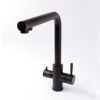 Смеситель для кухни OLIVE’S BALEAR 13450BLB Черный с подключением к фильтру питьевой воды из нержавеющей стали (10)