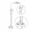 Душевая система FASHUN A52418-8 Белая со смесителем с тропическим душем из нержавеющей стали (4)