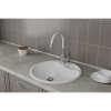 Смеситель для кухни RUSH Siple SI7335-60White с гибким изливом Белый