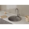 Смеситель для кухни RUSH Siple SI7335-60Grey с гибким изливом Серый