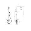 Душевая система RUSH Socotra ST4235-11 с тропическим душем хром
