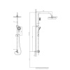 Душевая система RUSH Bella BL4535-116 хром