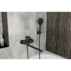 Смеситель для ванны RUSH Nevis NE1735-51black с длинным изливом Черный