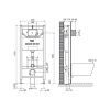 Инсталляция OLI 120 Sanitarblock 100409 mechanic без кнопки 500*1150*126 мм