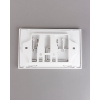 Кнопка механическая двойная D&K Venice DB1029016 белый