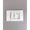 Кнопка механическая двойная D&K Venice DB1029016 белый