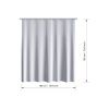 Шторка для ванной FORA SPIRAL без колец FOR-SPL201 180х180 см