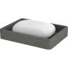 Мыльница настольная STONE, BLACK FOR-STN36BL полирезин