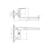 Смеситель для ванны RUSH Devon DE7535-51 с длинным изливом
