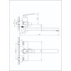 Смеситель для ванны RUSH Palm PL2530-51 с длинным изливом хром
