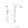 Душевая система без излива RUSH Bella BL4535-112 хром