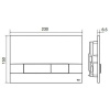 Кнопка механическая двойная Narrow OLIpure, пластик,  черный soft touch OLI 152942
