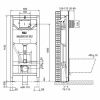Инсталляция OLI 120 ECO Block Sanitarblock mechanic с кнопкой Narrow OLIpure, черный 773705
