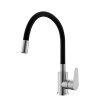 Смеситель для кухни OLIVE'S Olisan ST1010 STEEL с гибким изливом черный