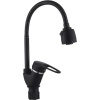 Смеситель для кухни Эверест B58-0266 гибкий излив, черный