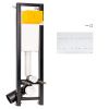 Инсталляция OLI Quadra Total Black LE с кнопкой SLIM пластик белый 886667SLO1