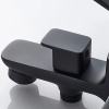 Смеситель для ванны LEDEME L3280B черный с коротким изливом