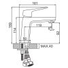 Смеситель для раковины LEDEME L1081B черный