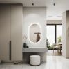 Зеркало Fleur Led 600х1000 с бесконтактным сенсором, холодная подсветка ЗЛП532