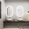 Зеркало Fleur Led 600х1000 с бесконтактным сенсором, холодная подсветка ЗЛП532