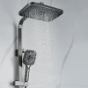 Душевая система Shevanik S7036T нержавеющая сталь, оружейная сталь