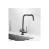 Смеситель для кухни Shevanik S228T с подключением фильтра питьевой воды, оружейная сталь