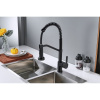Смеситель для кухни Shevanik S963H гибкий излив, черный