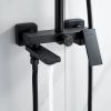 Душевая система Shevanik S9636H черный/хром