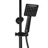 Душевая стойка со смесителем BRIMIX 81725 с изливом, алюминий