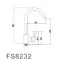 Смеситель для умывальника Fmark FS8232C матовое золото