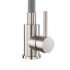 Смеситель для кухни GROSS AQUA 3241609SSG Neosteel серый гибкий излив