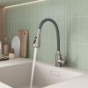 Смеситель для кухни GROSS AQUA 3241609SSG Neosteel серый гибкий излив