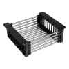 Мойка для кухни врезная Dikalan KN505008 графит из нержавеющей стали, 50*50 см с сифоном, каландером, дозатором