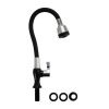 Кран для кухни BRIMIX 6632 черный с двухрежимным аэратором, пластик