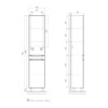 Пенал для ванны напольный EQUIL Corner 40 pnCRNR40-06 Краска