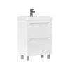 Тумба напольная EQUIL Corner 60.2Y tnCRNR60.2Y-06 Краска 2 ящика с раковиной Lake 9696-60