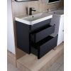 Тумба подвесная Eltoro 60.2Y tpELTR60.2Y-03 Пленка Soft touch 2 ящика с раковиной Nice 9595(60)
