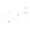 Держатель для полотенец Savol S-002163C матовое золото