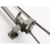 Душевая стойка Fmark FS8145Q со смесителем, лейкой и тропическим душем, графит