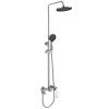 Душевая стойка SAVOL S-009045A со смесителем, лейкой и тропическим душем, хром