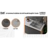 Мойка для кухни врезная D&K DKS604506 графит из нержавеющей стали, 60*45 см с сифоном, коландером, дозатором