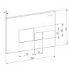 Кнопка механическая двойная D&K Quadro DB1519025 черный