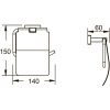 Бумагодержатель Shevanik SG5605T оружейная сталь