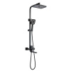 Душевая система Shevanik S7036H нержавеющая сталь, черный