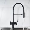 Смеситель для кухни Shevanik S178H с подключением фильтра питьевой воды, черный