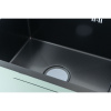 Мойка для кухни врезная Fmark FSC5045Q графит из нержавеющей стали, 50*45 см с сифоном
