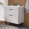Тумба для ванны напольная Lotty 80.2Y tnLOTTY80.2Y-04 с раковиной Миранда 80