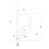 Смеситель для кухонной мойки Fmark FS8244H-01 черный