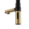 Смеситель для кухни GROSS AQUA 3188611SSMGB Neosteel матовое золото, с подключением к фильтру питьевой воды